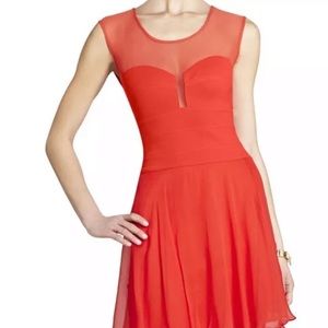 NWT BCBGMaxAzria Red Miranda Ponte Dress, Size 4